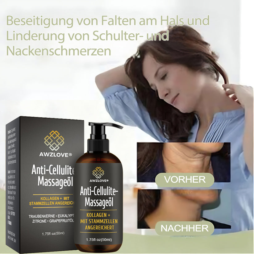 Awzlove® Luxuriöses Kollagen- & Pflanzenstammzellen Anti-Cellulite-Massageöl 🎉 (🔥 Nur für kurze Zeit: 70 % Rabatt!)