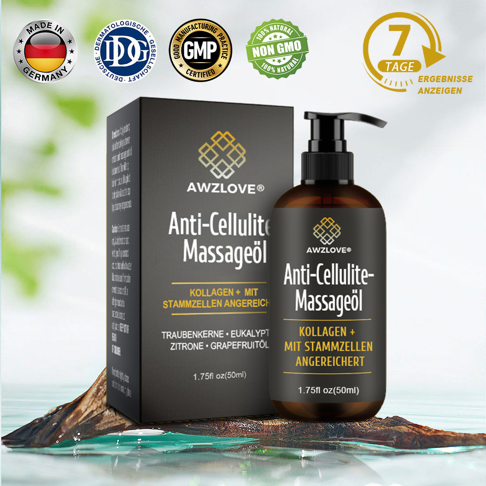 Awzlove® Luxuriöses Kollagen- & Pflanzenstammzellen Anti-Cellulite-Massageöl 🎉 (🔥 Nur für kurze Zeit: 70 % Rabatt!)