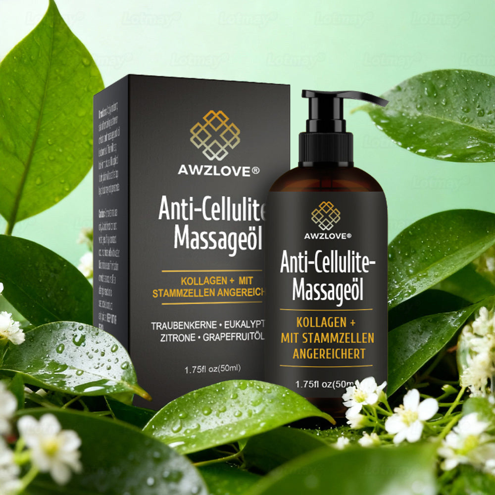 Awzlove® Luxuriöses Anti-Cellulite-Massageöl mit Kollagen und Stammzellen (🔥Nur für kurze Zeit 70 % reduziert!) 🥑🥑