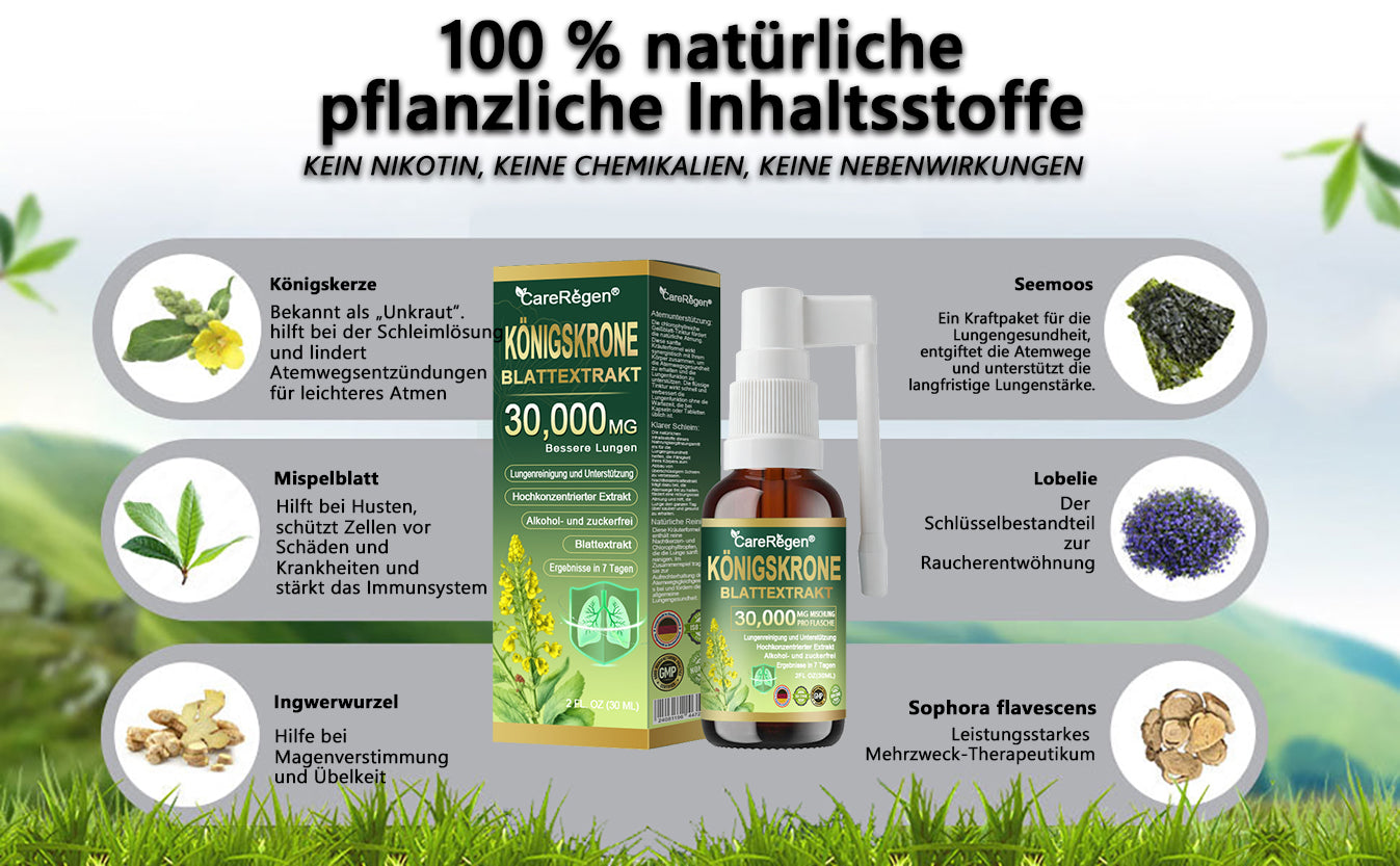 𝗢𝗳𝗳𝗶𝘇𝗶𝗲𝗹𝗹𝗲𝘀 𝗚𝗲𝘀𝗰𝗵ä𝗳𝘁: CareRegen®🪸 𝗕𝗶𝗼𝗹𝗼𝗴𝗶𝘀𝗰𝗵𝗲𝘀 𝗟𝘂𝗻𝗴𝗲𝗻𝗿𝗲𝗶𝗻𝗶𝗴𝘂𝗻𝗴𝘀-𝗜𝗻𝗵𝗮𝗹𝗮𝘁 𝗮𝘂𝘀 𝗞𝗼𝗻𝗶𝗴𝘀𝗸𝗲𝗿𝘇𝗲𝗻𝗯𝗹𝗮𝘁𝘁-𝗘𝘅𝘁𝗿𝗮𝗸𝘁 𝐖𝐢𝐬𝐬𝐞𝐧𝐬𝐜𝐡𝐚𝐟𝐭𝐥𝐢𝐜𝗵 𝐛𝐞𝐰𝐢𝐞𝐬𝐞𝐧𝗲, 𝐡𝗼𝗰𝐡𝐤𝗼𝗻𝐳𝐞𝐧𝐭𝐫𝐢𝐞𝐫𝐭𝐞 𝐅𝐨𝐫𝐦𝐞𝐥, 𝐝𝐢𝐞 𝐇𝐮𝐬𝐭𝐞𝐧, 𝐒𝐜𝐡𝐥𝐞𝐢𝐦, 𝐀𝐬𝐭𝐡𝐦𝐚 𝐮𝐧𝐝 𝐂𝐎𝐏𝐃 𝐥𝗶𝗻𝗱𝐞𝐫𝐭 — 𝐟𝗼𝐫𝐦𝐭 𝐝𝐚𝐬 𝐀𝐭𝐞𝐦𝐞𝐧 𝐞𝐢𝐧𝐟𝐚𝐜𝐡𝐞𝐫 𝐮𝐧𝐝 𝐬𝐜𝐡𝐧𝐞𝐥𝐥𝐞𝐫. 🩵